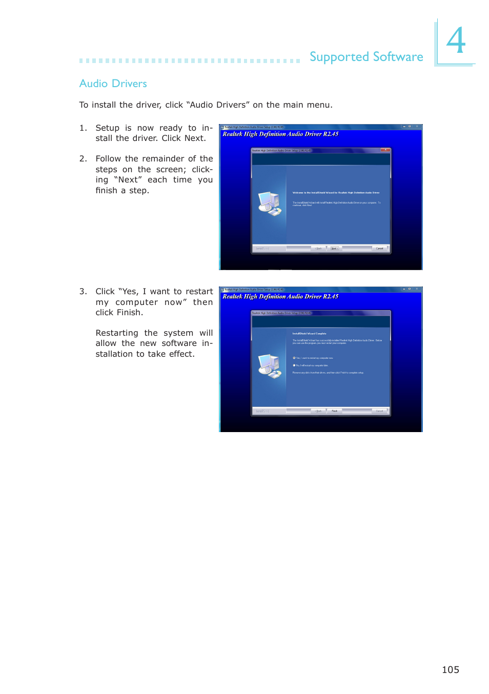 Supported software | DFI LR102-B18D/B18S User Manual | Page 105 / 138