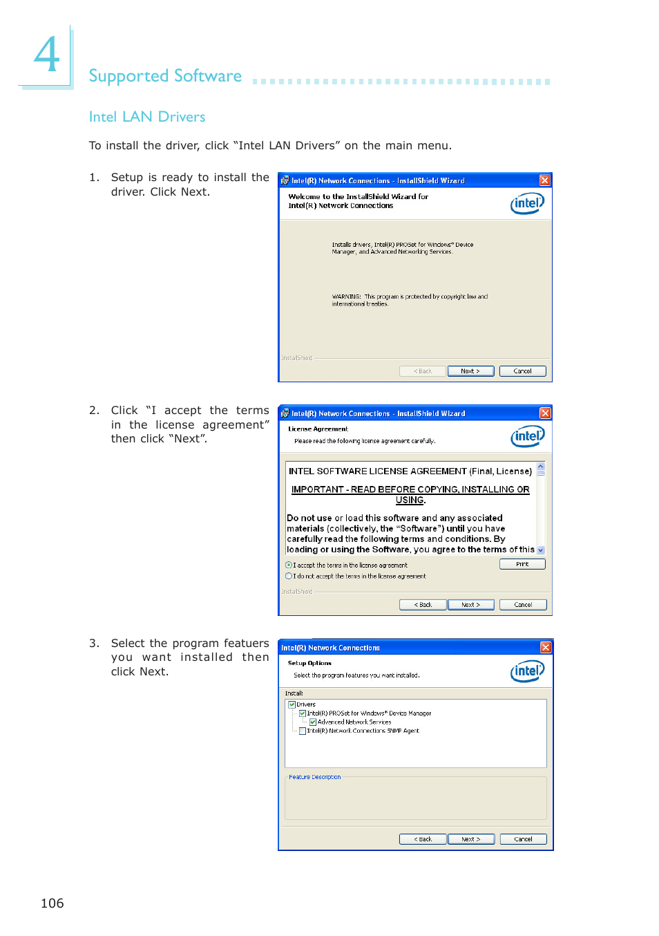 Supported software | DFI LR102-B18D/B18S User Manual | Page 106 / 138