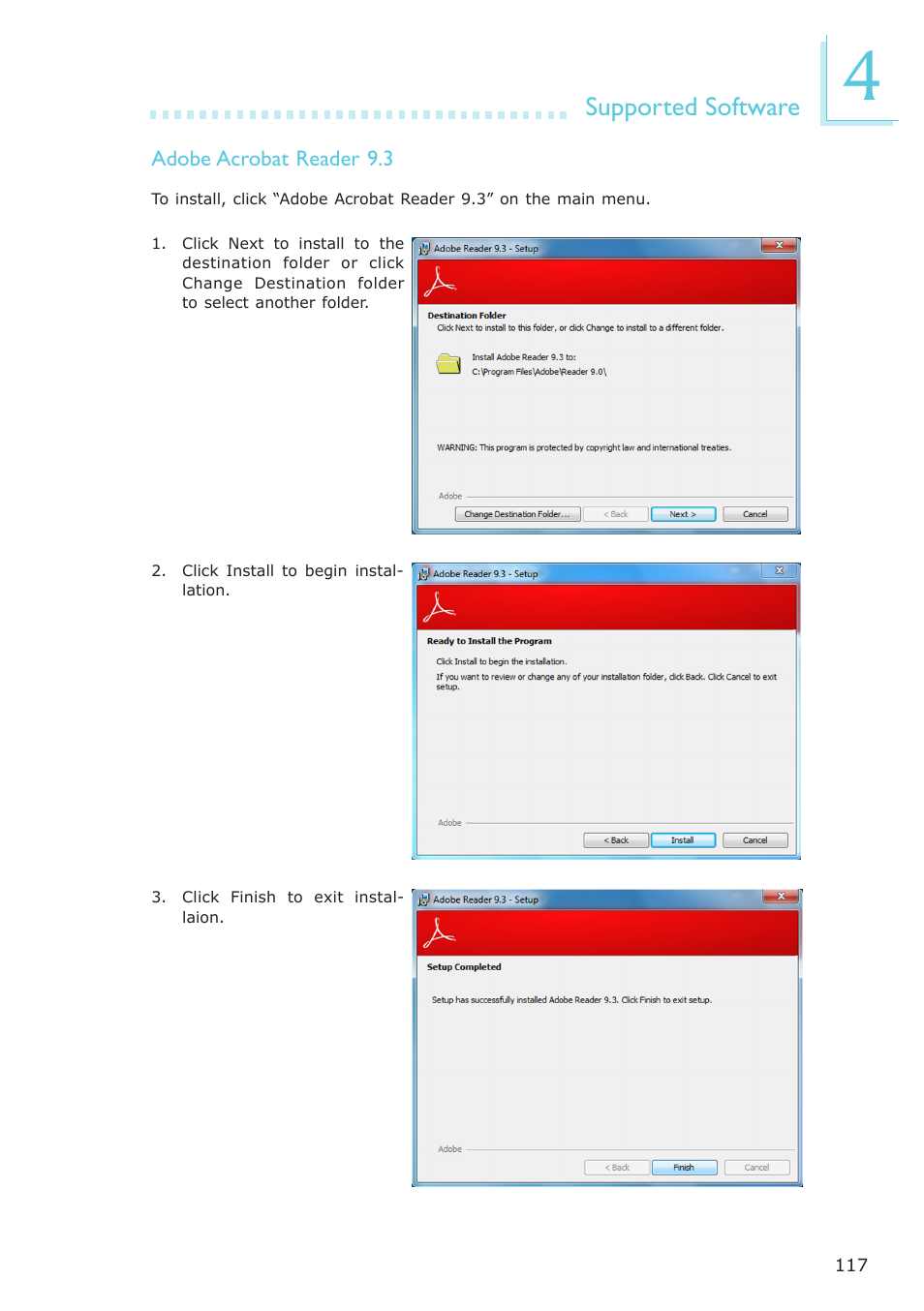 Supported software | DFI LR102-B18D/B18S User Manual | Page 117 / 138