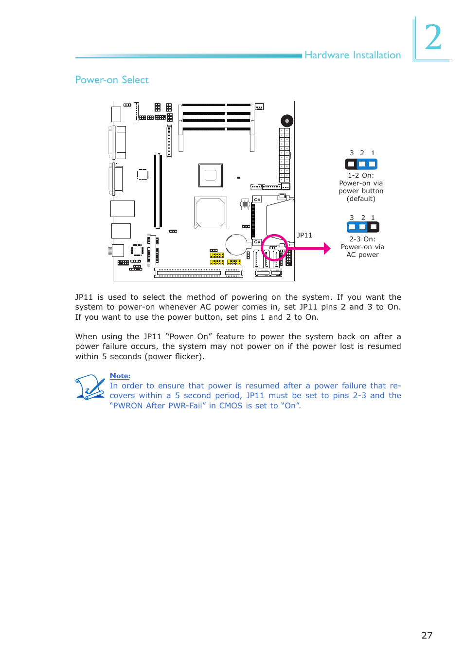 Hardware installation power-on select | DFI LR102-B18D/B18S User Manual | Page 27 / 138