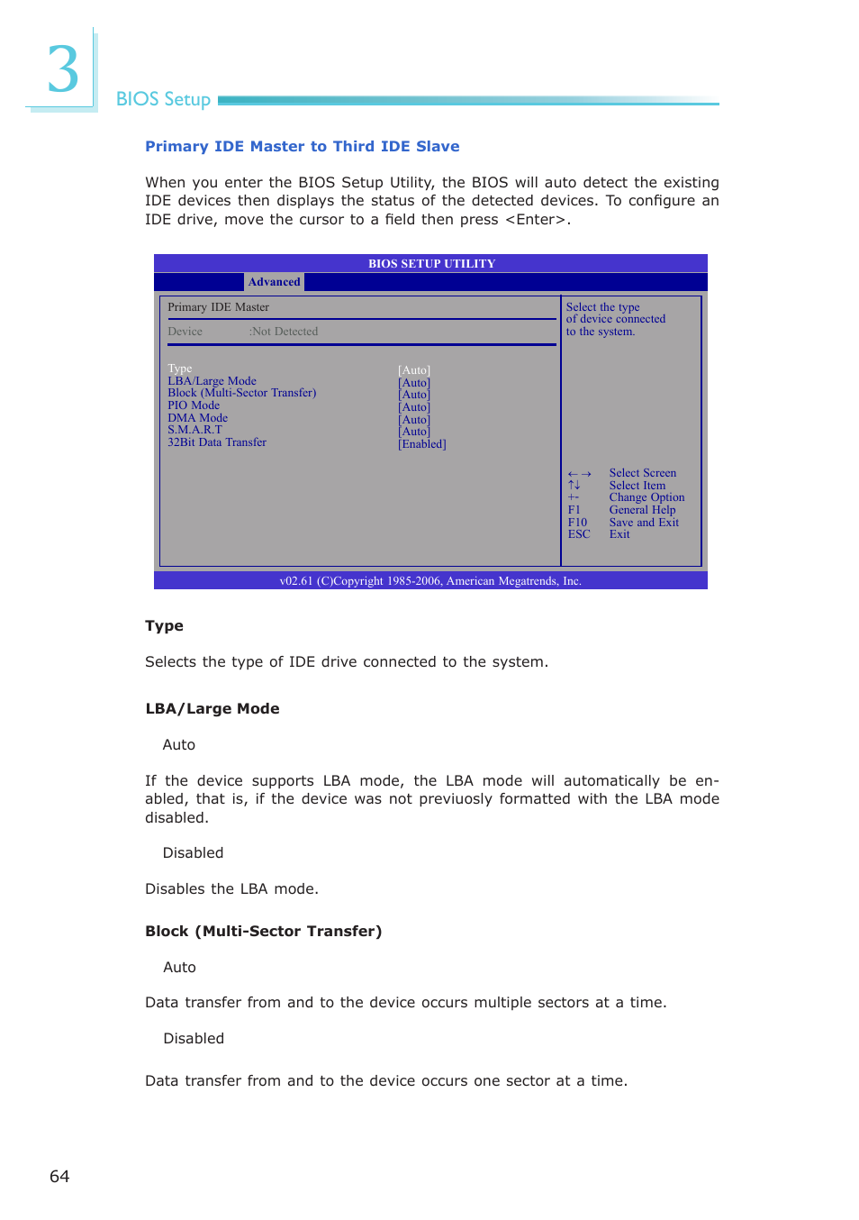 Bios setup | DFI LR102-B18D/B18S User Manual | Page 64 / 138
