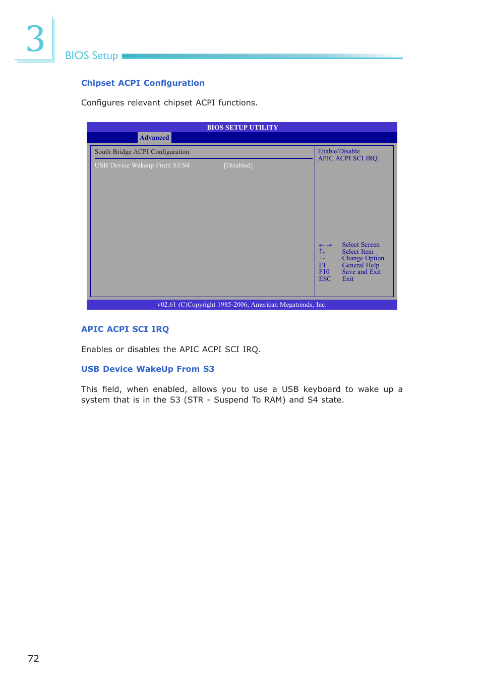 Bios setup | DFI LR102-B18D/B18S User Manual | Page 72 / 138