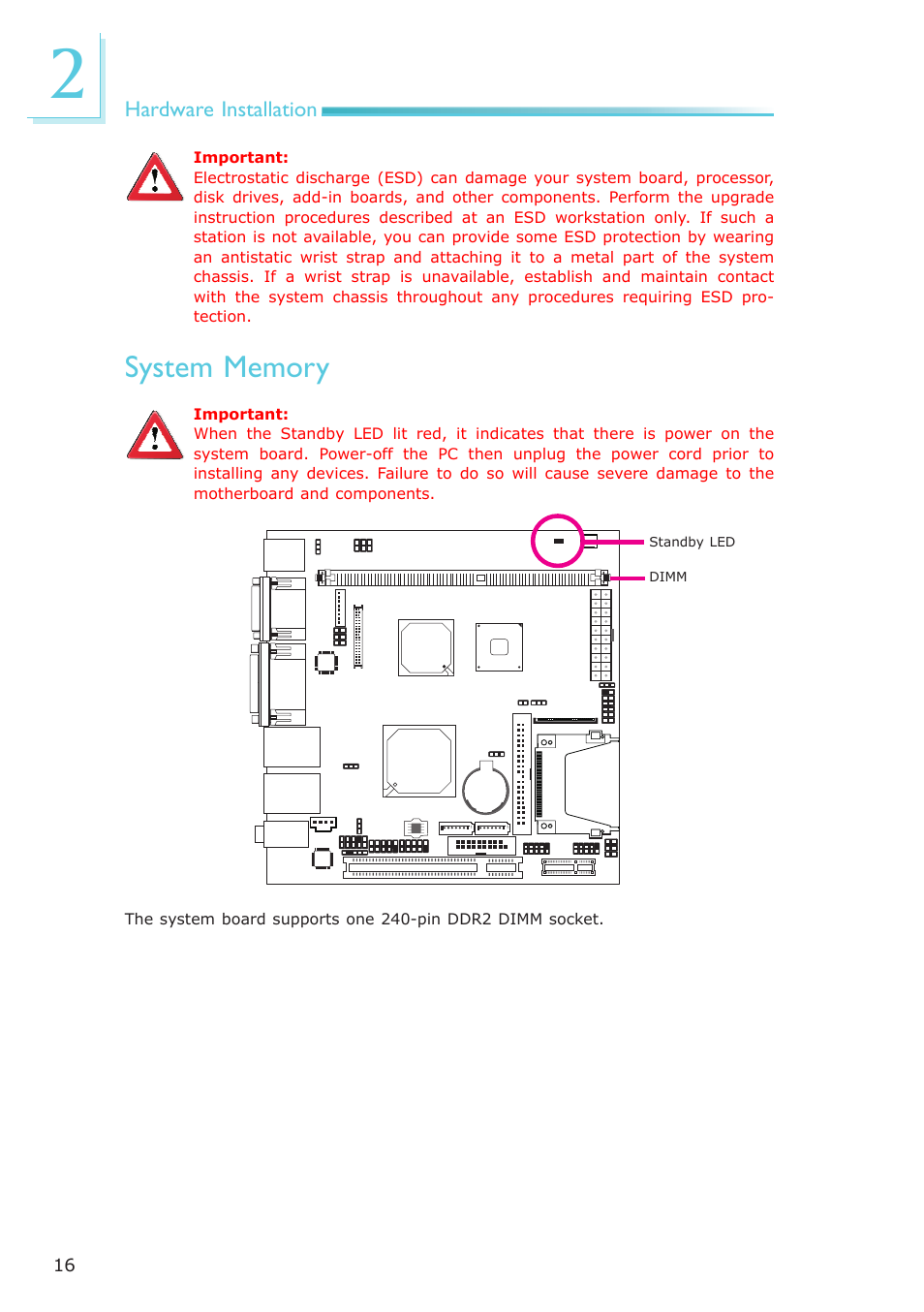 System memory | DFI NP100-N16C User Manual | Page 16 / 149