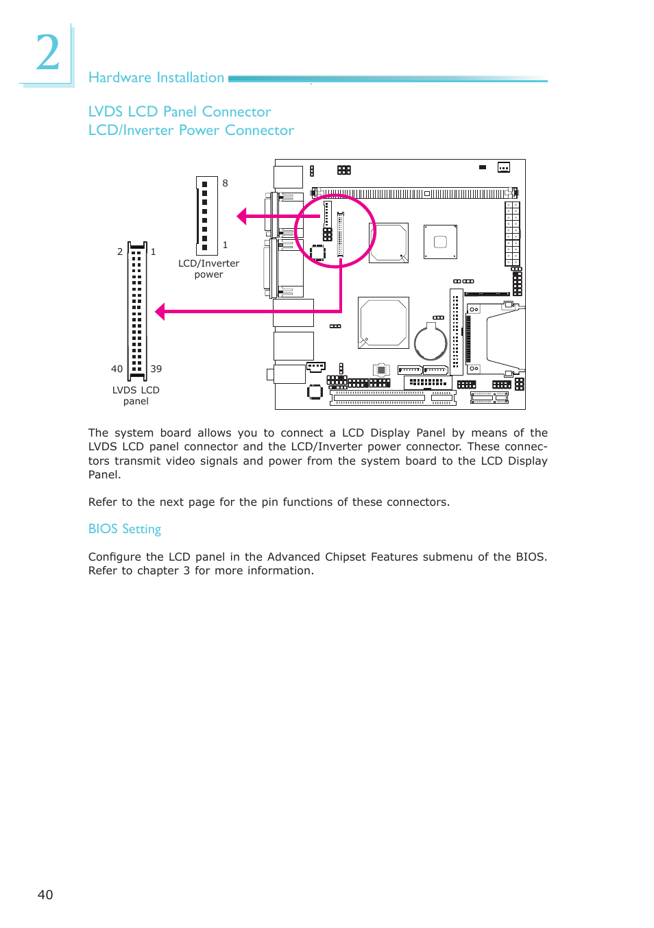Hardware installation | DFI NP100-N16C User Manual | Page 40 / 149
