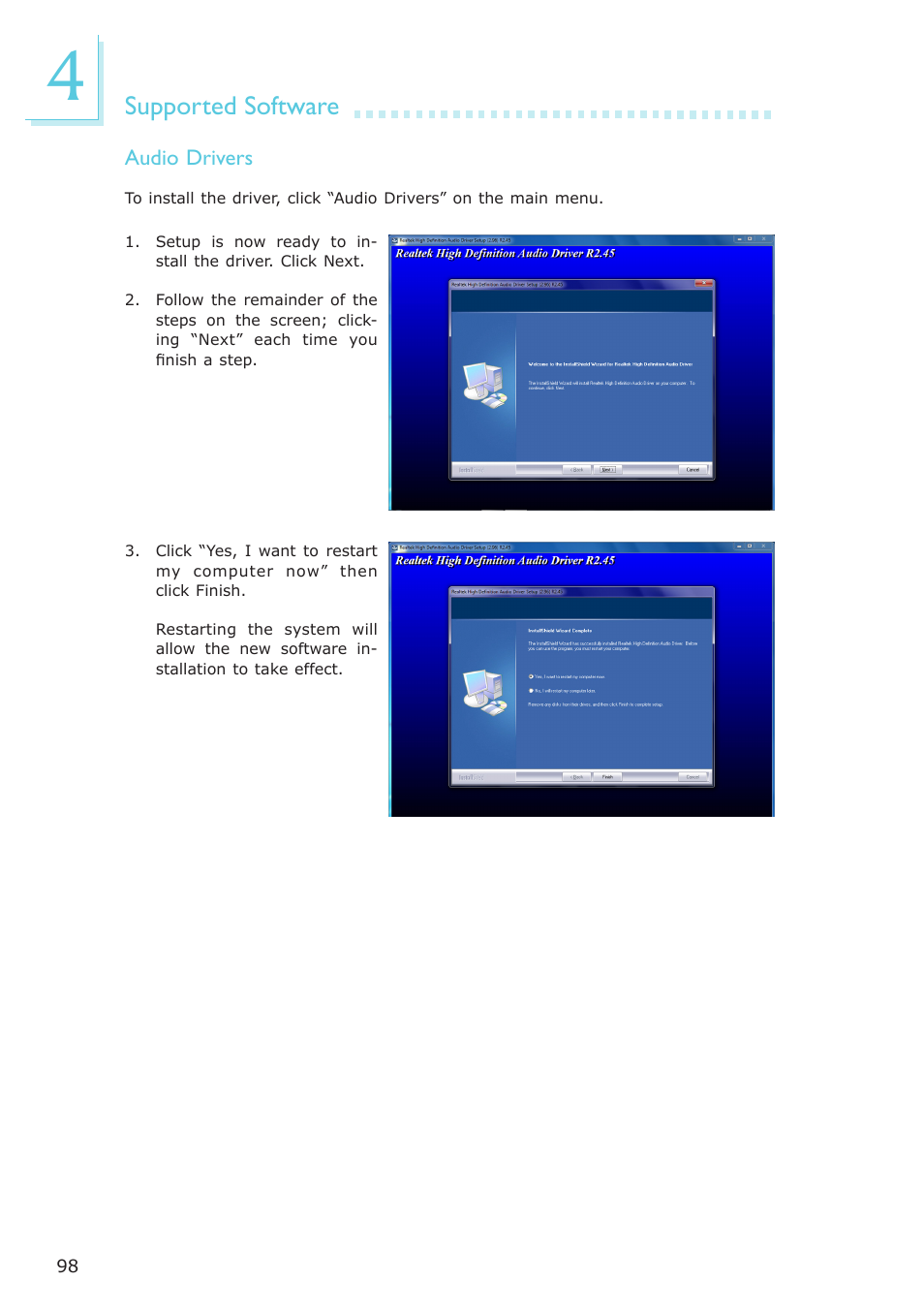 Supported software | DFI NP100-N16C User Manual | Page 98 / 149