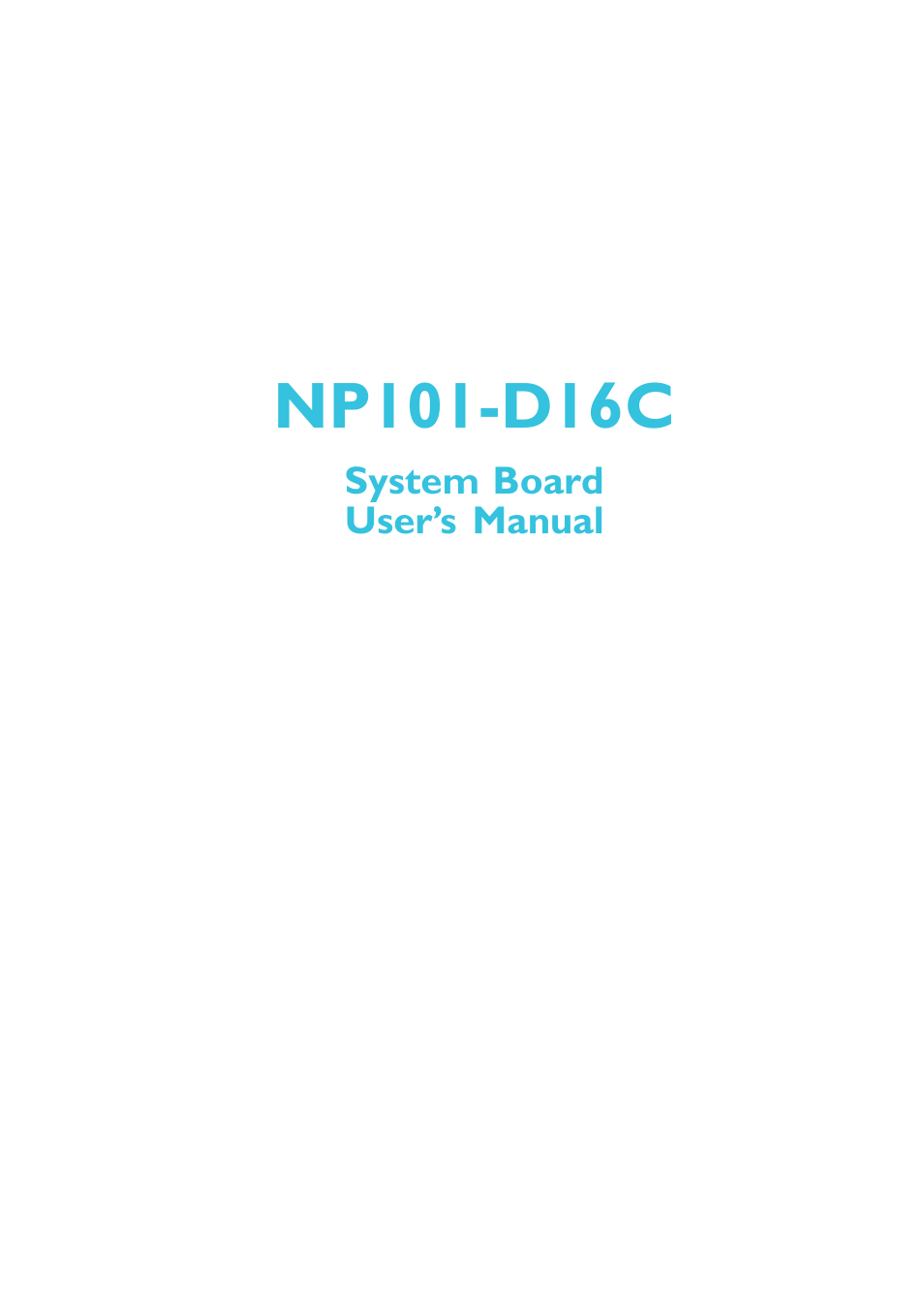 DFI NP101-D16C User Manual | 150 pages