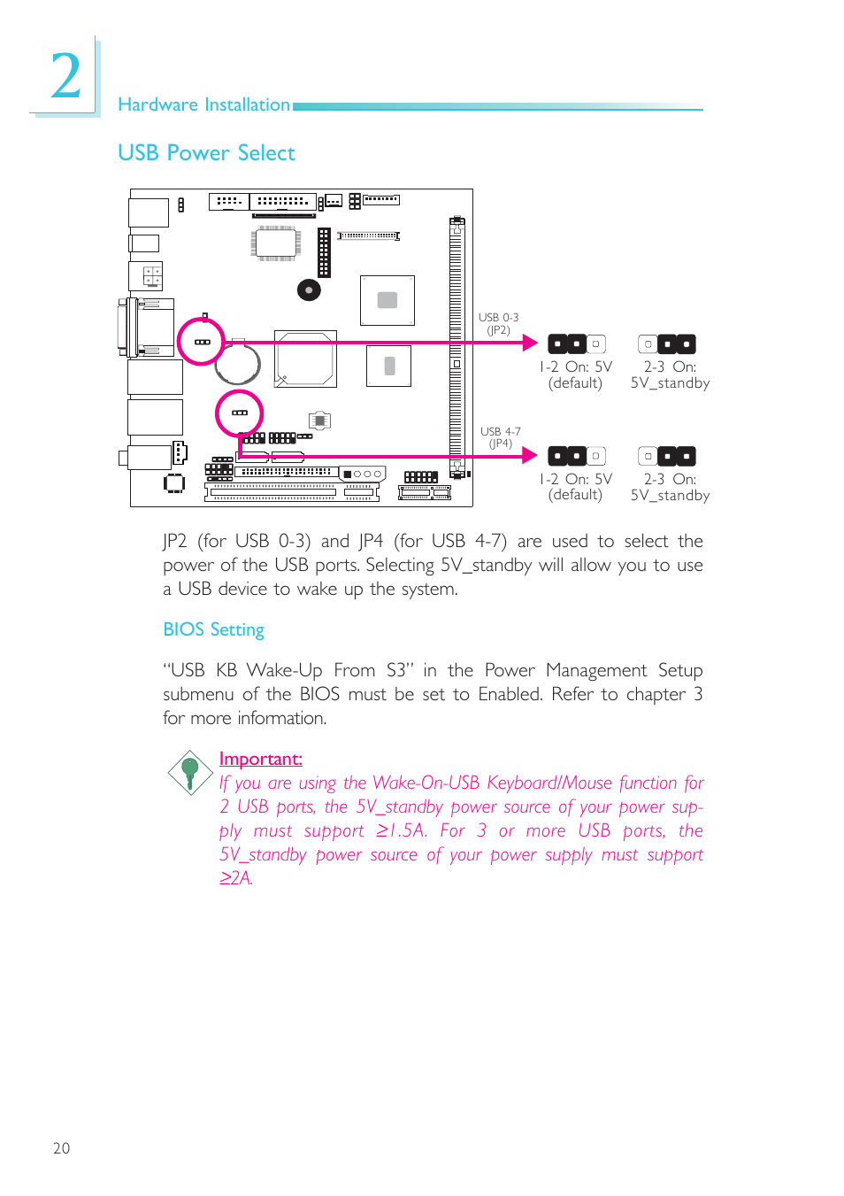 Usb power select | DFI NP101-D16C User Manual | Page 20 / 150