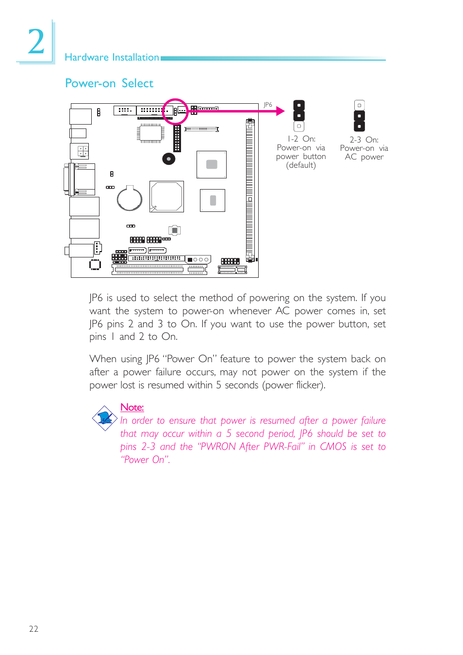 Power-on select | DFI NP101-D16C User Manual | Page 22 / 150