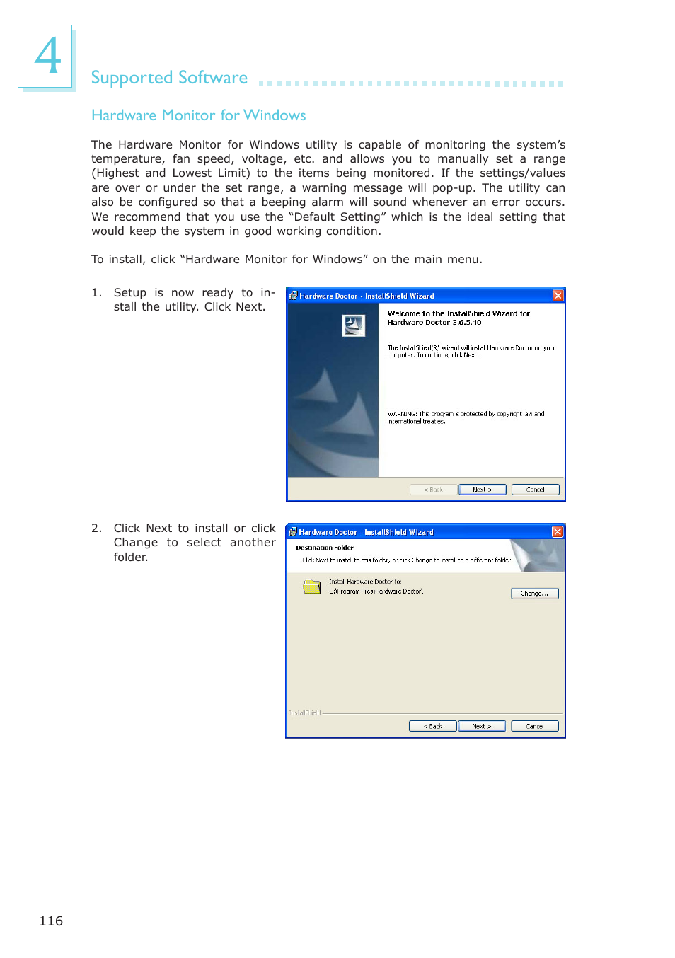 Supported software | DFI NP102-N16C User Manual | Page 116 / 144