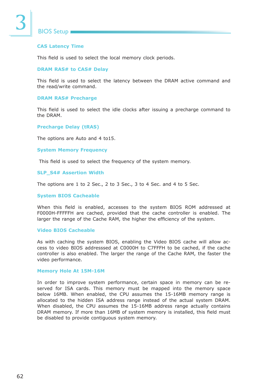 Bios setup | DFI NP102-N16C User Manual | Page 62 / 144