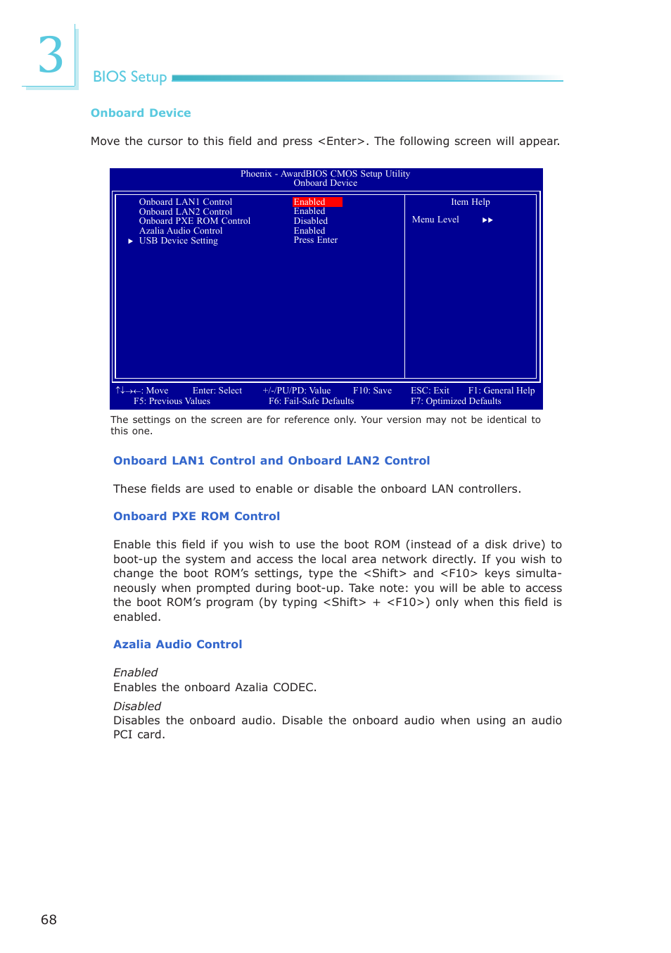 Bios setup | DFI NP102-N16C User Manual | Page 68 / 144