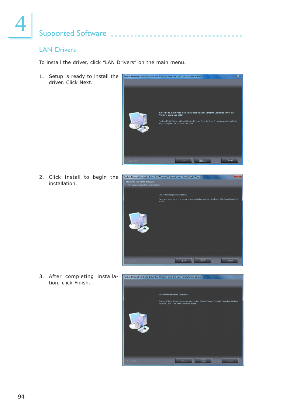Supported software | DFI NP102-N16C User Manual | Page 94 / 144