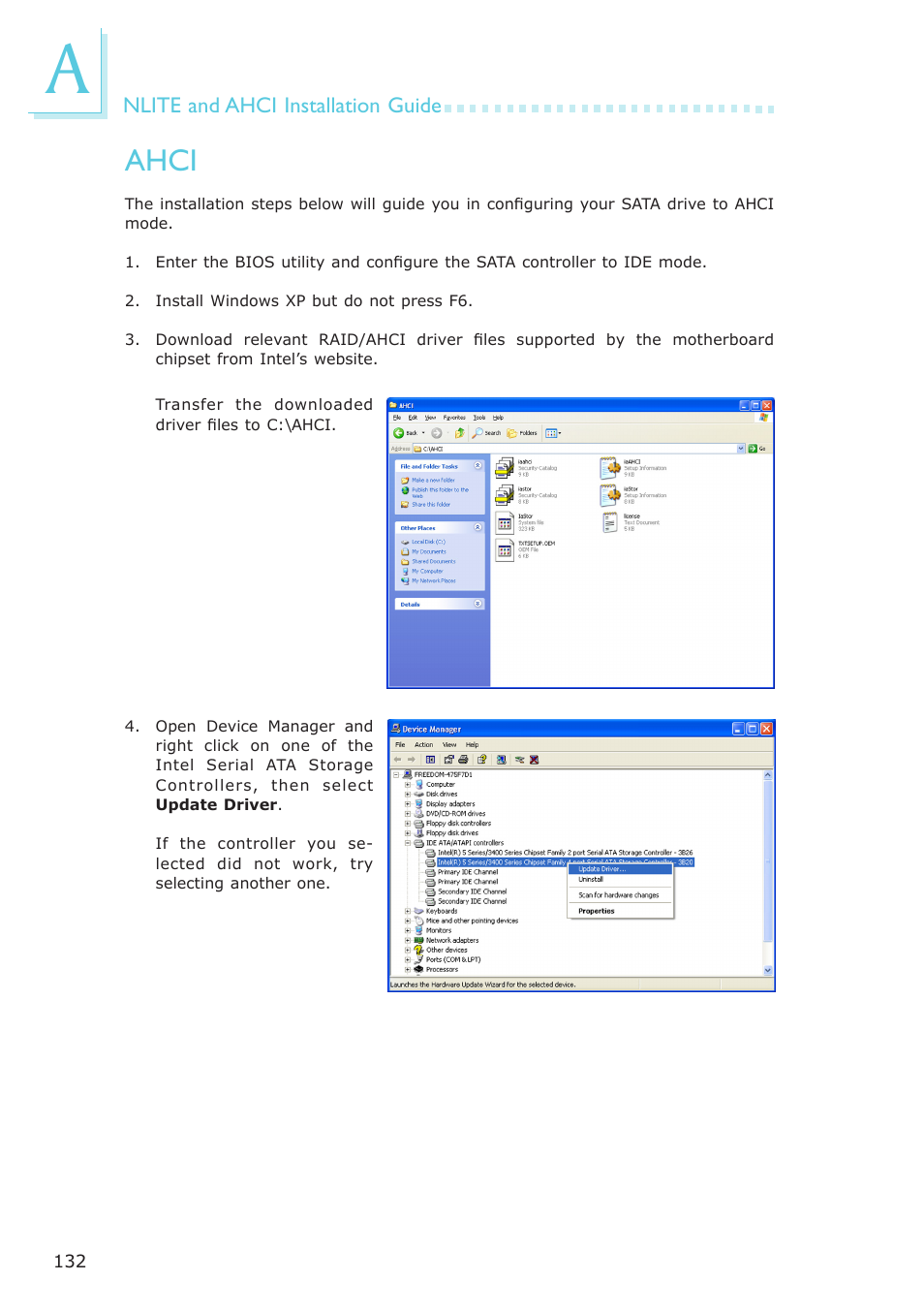 Ahci | DFI SR100-L20C User Manual | Page 132 / 144