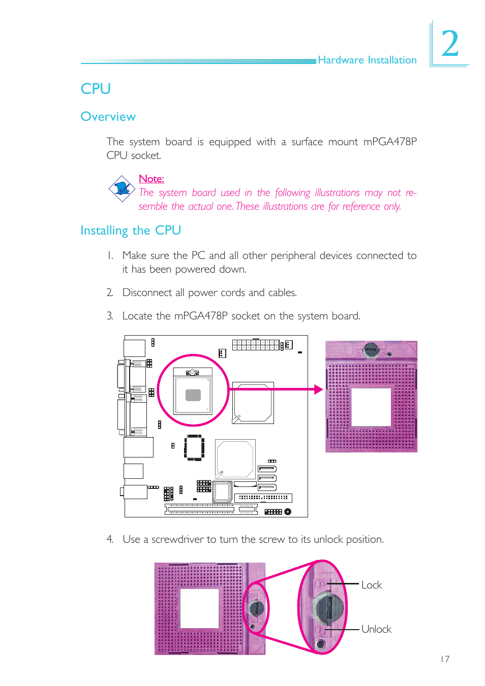 Overview, Installing the cpu | DFI SR100-L20C User Manual | Page 17 / 144