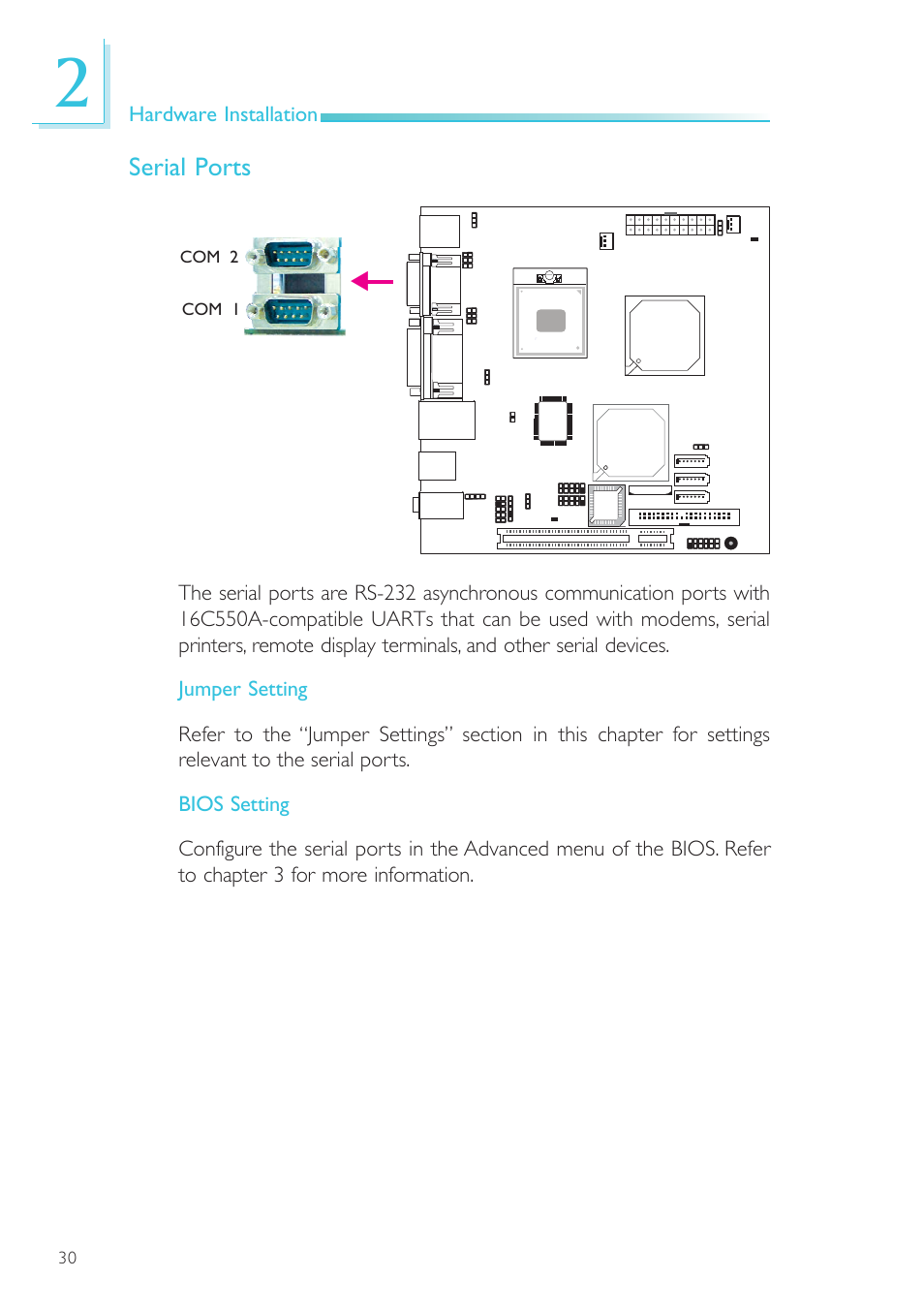 Serial ports | DFI SR100-L20C User Manual | Page 30 / 144
