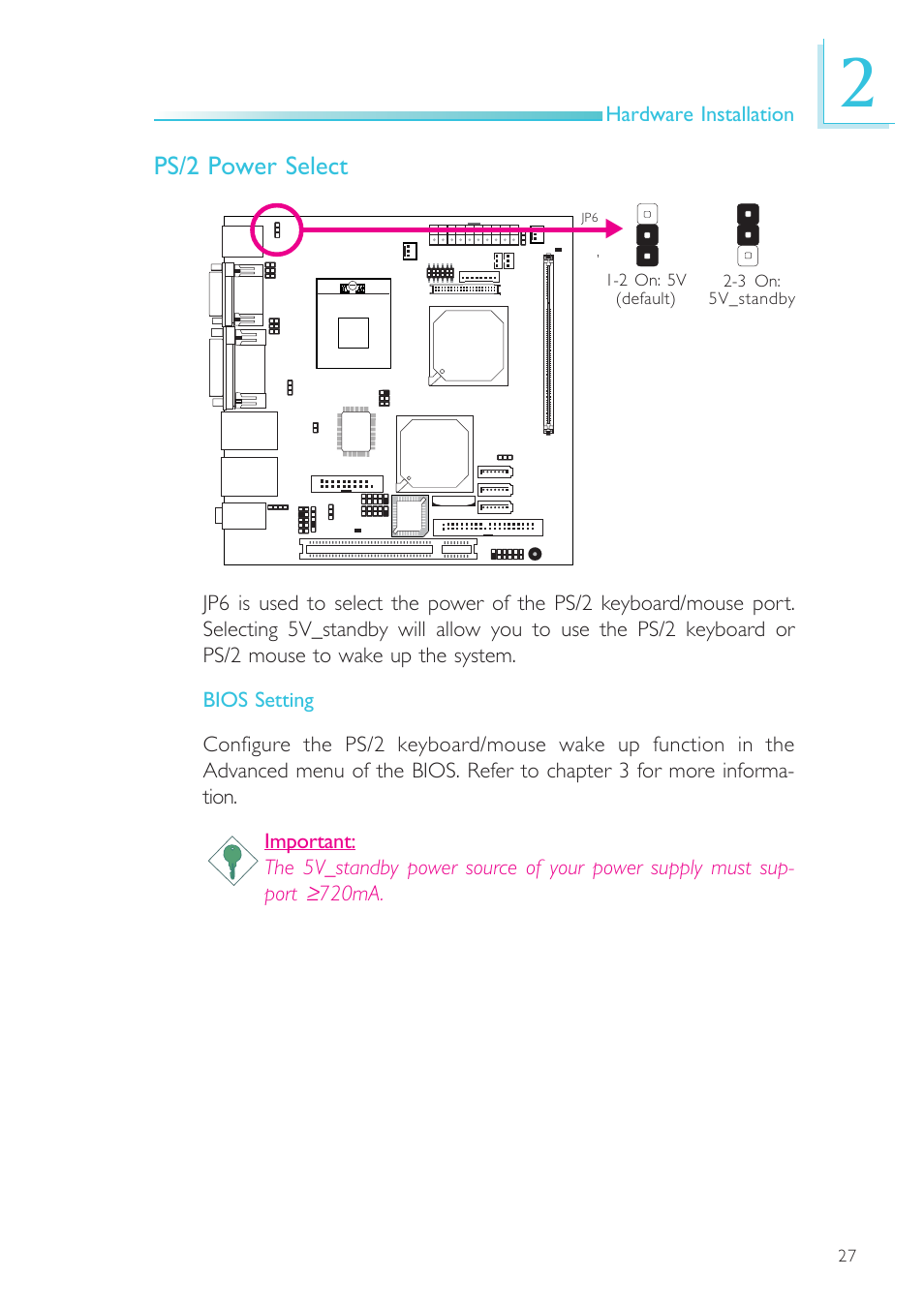 Ps/2 power select | DFI SR100-N User Manual | Page 27 / 152