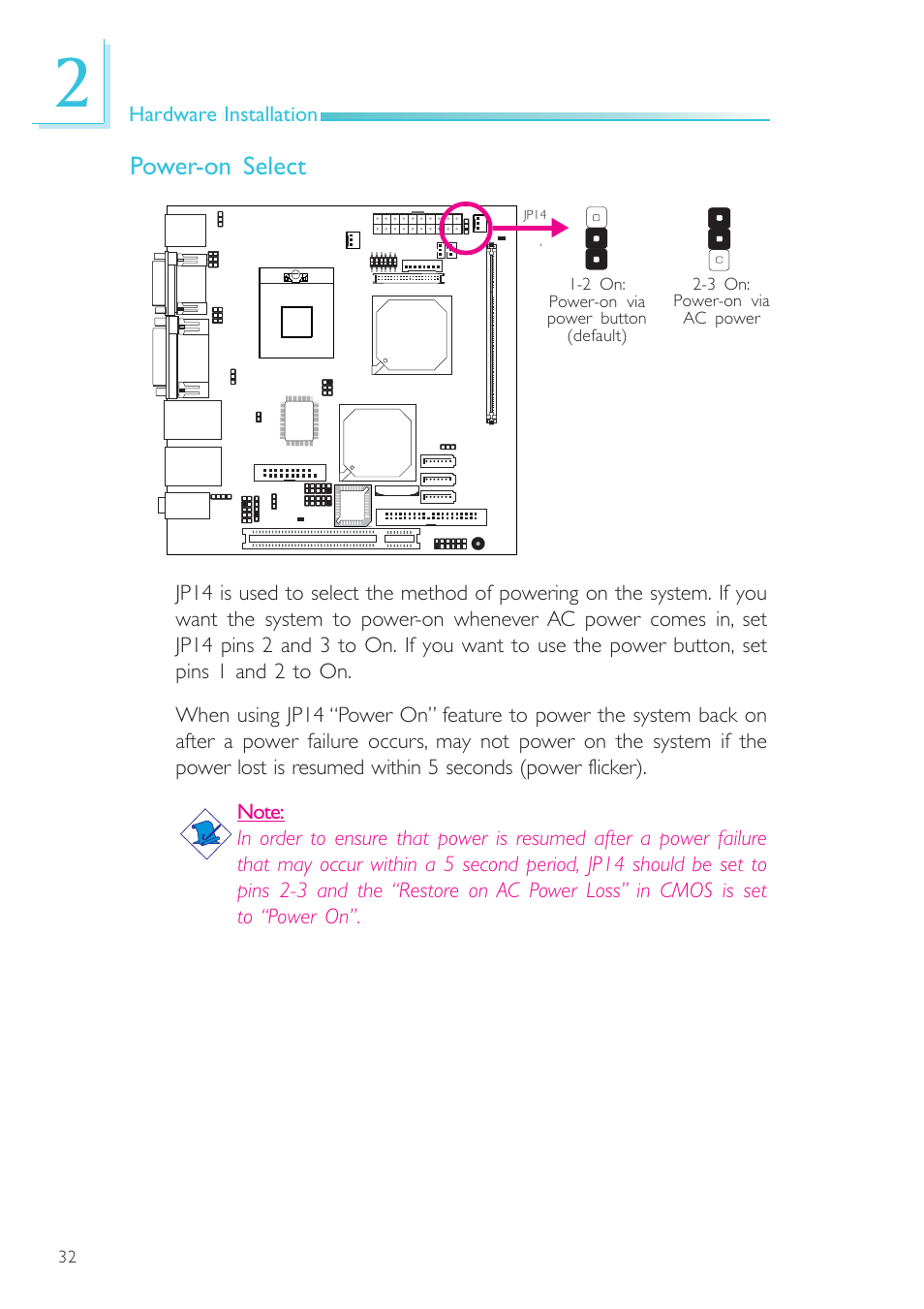 Power-on select | DFI SR100-N User Manual | Page 32 / 152