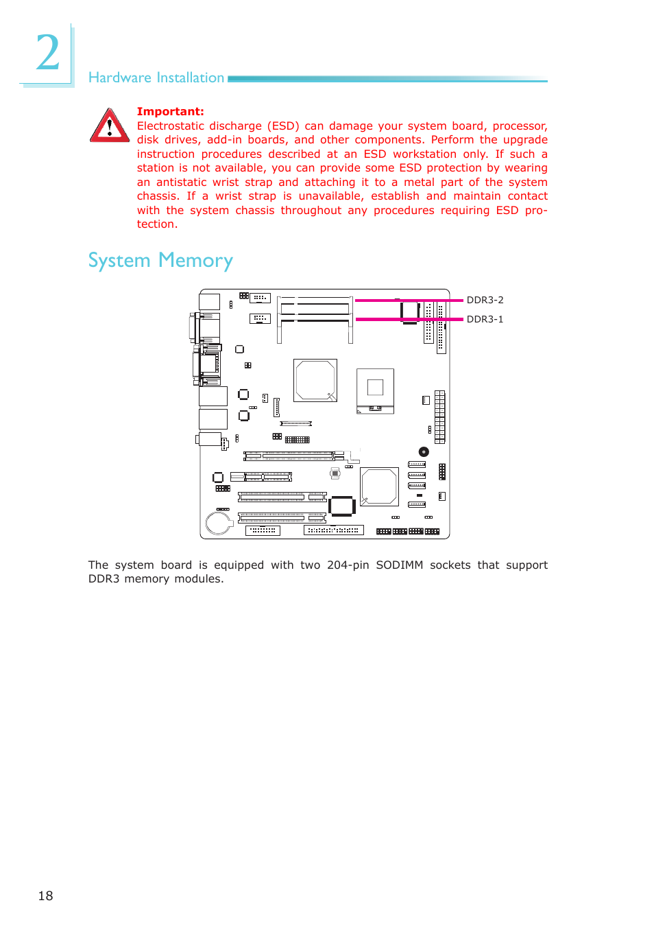 System memory | DFI CA331-NR User Manual | Page 18 / 131