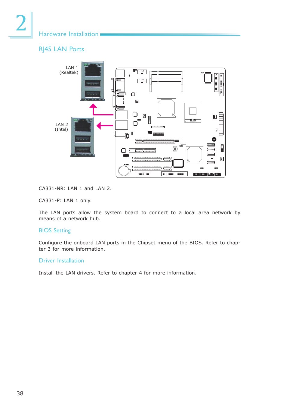 DFI CA331-NR User Manual | Page 38 / 131
