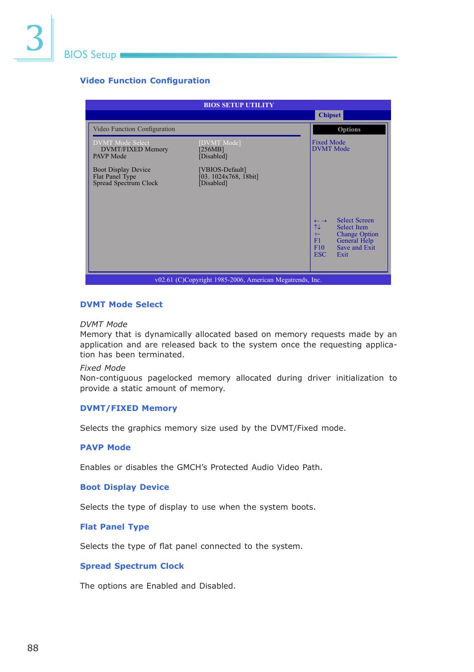 Bios setup | DFI CA331-NR User Manual | Page 88 / 131