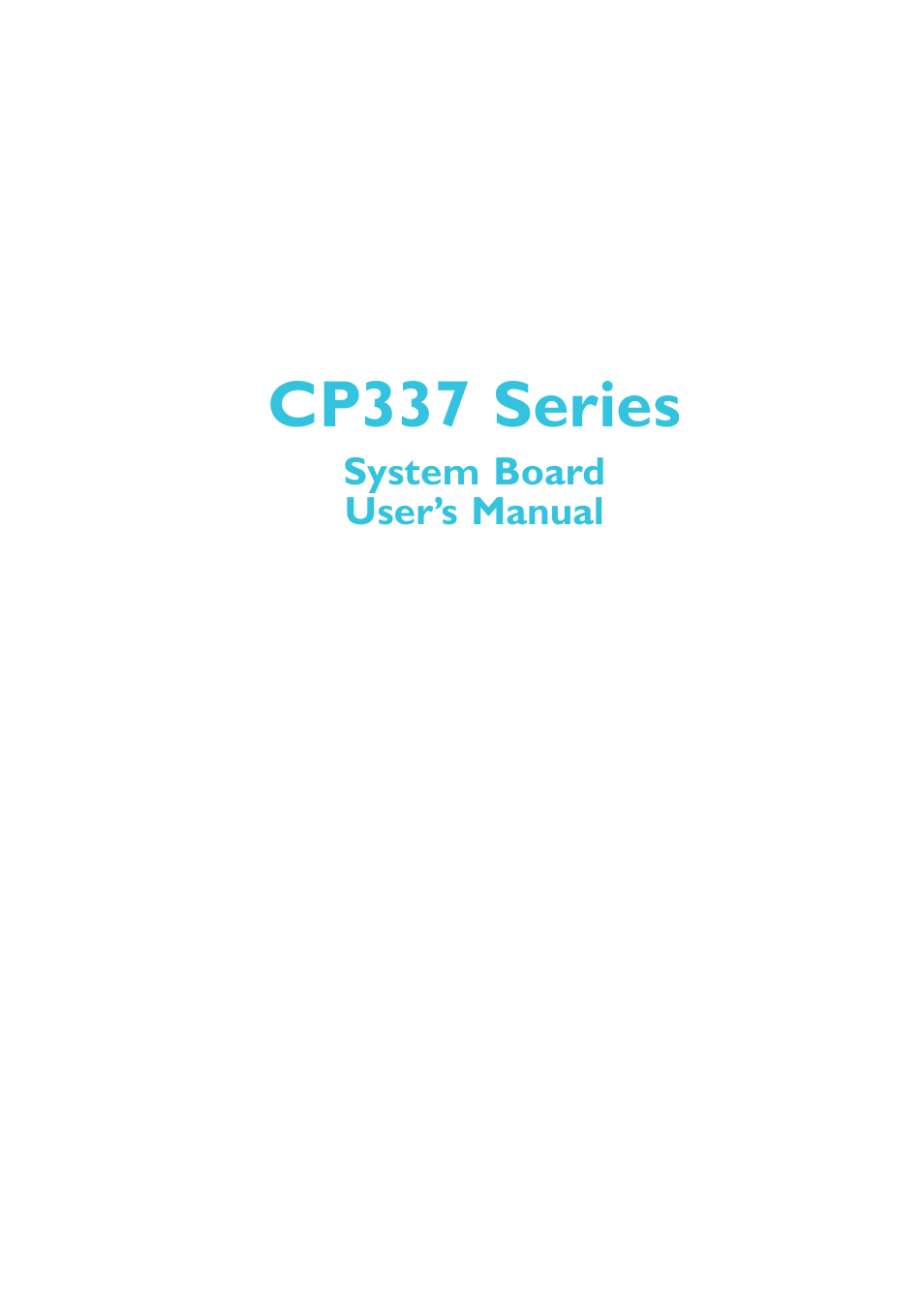 DFI CP337-NRM User Manual | 174 pages