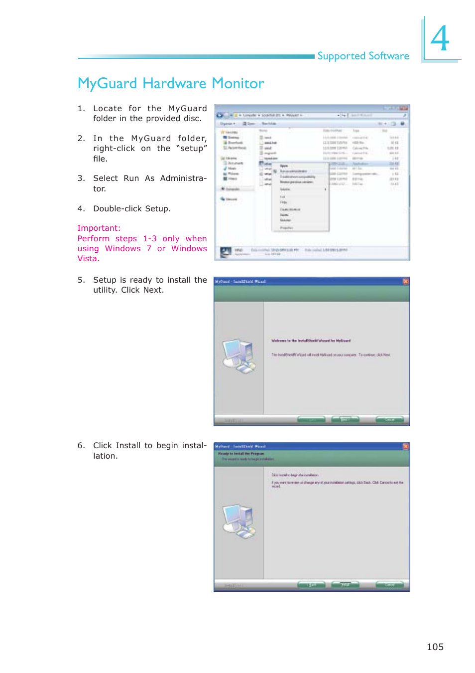 Myguard hardware monitor | DFI CP337-NRM User Manual | Page 105 / 174