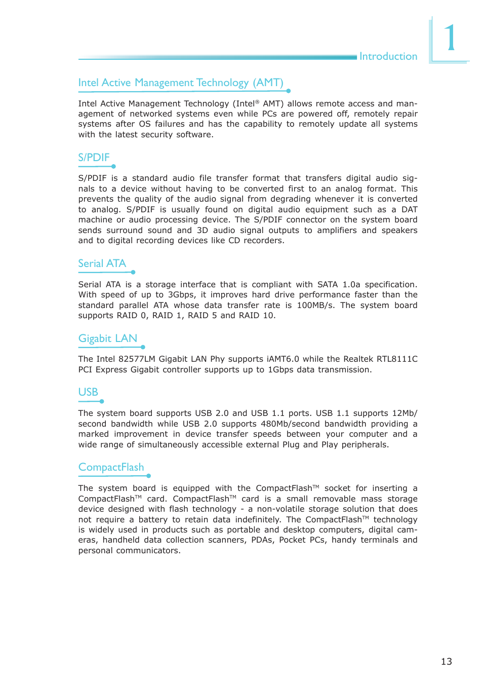 DFI CP337-NRM User Manual | Page 13 / 174