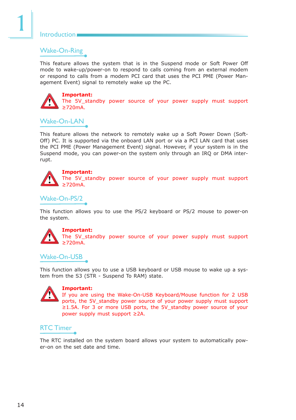 DFI CP337-NRM User Manual | Page 14 / 174