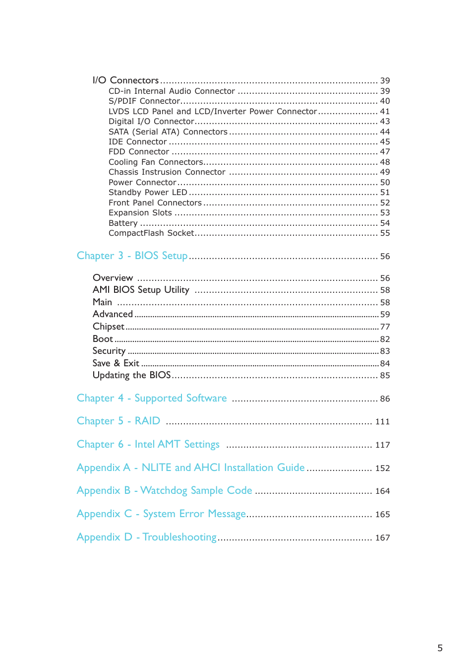 DFI CP337-NRM User Manual | Page 5 / 174