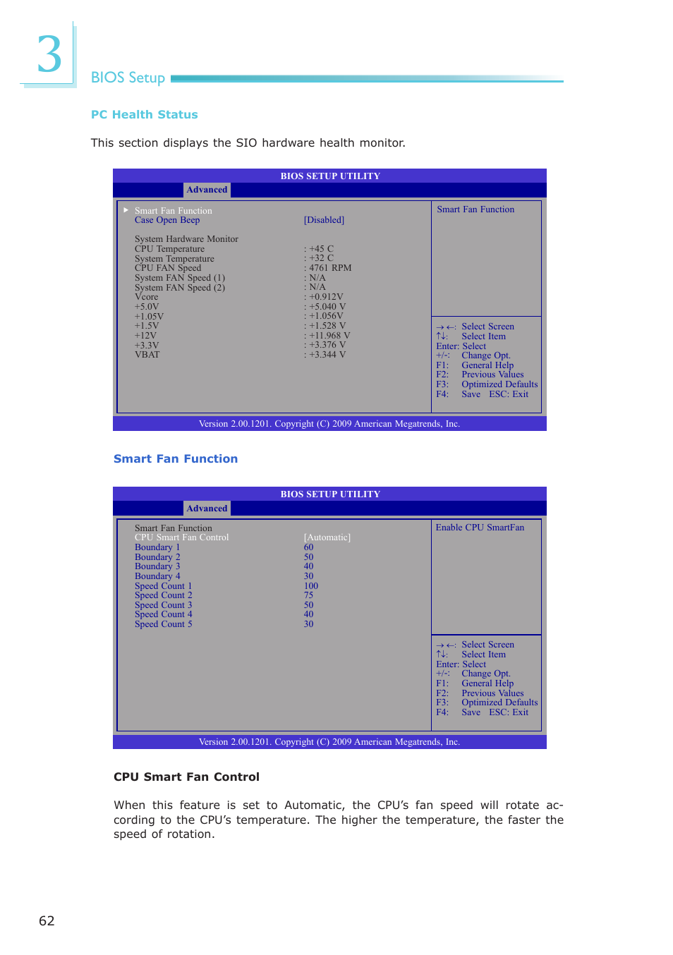 Bios setup | DFI CP337-NRM User Manual | Page 62 / 174