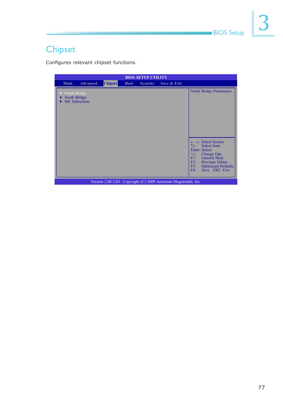 Chipset, Bios setup | DFI CP337-NRM User Manual | Page 77 / 174