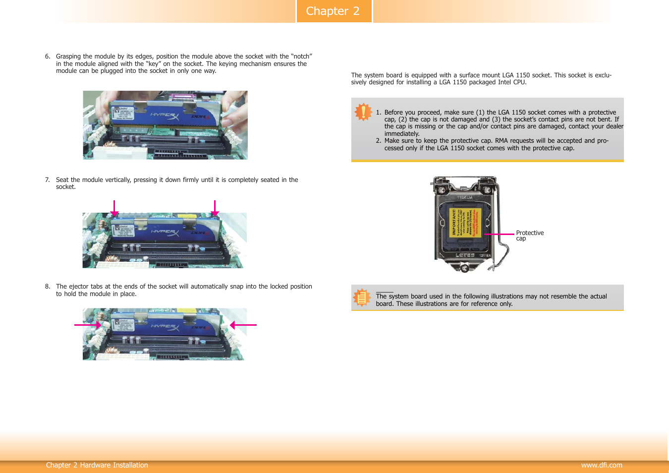 Chapter 2 cpu | DFI DL310-C226 User Manual | Page 11 / 101