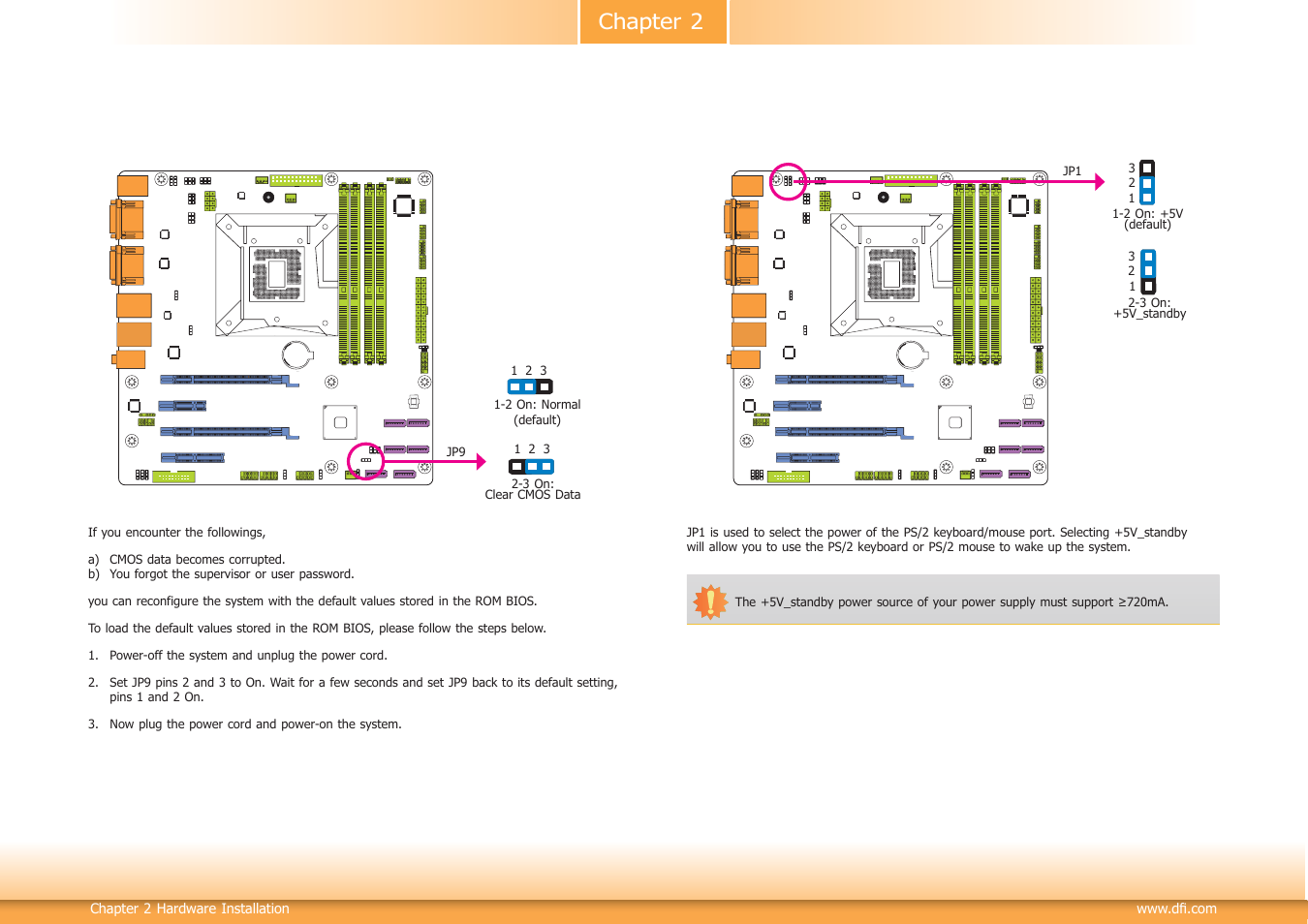 Jumper settings, Chapter 2 jumper settings | DFI DL310-C226 User Manual | Page 15 / 101