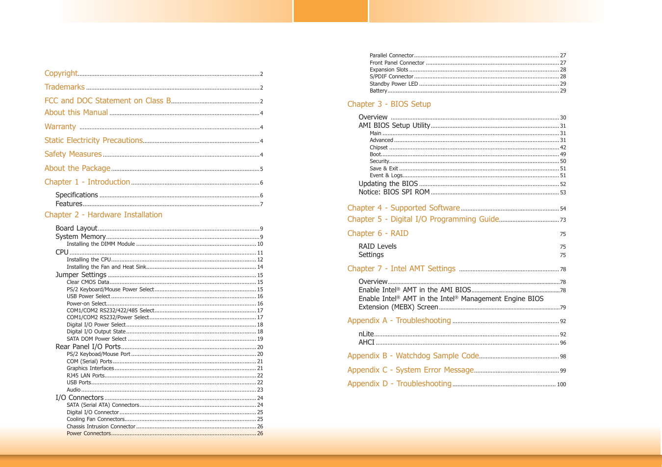 DFI DL310-C226 User Manual | Page 3 / 101