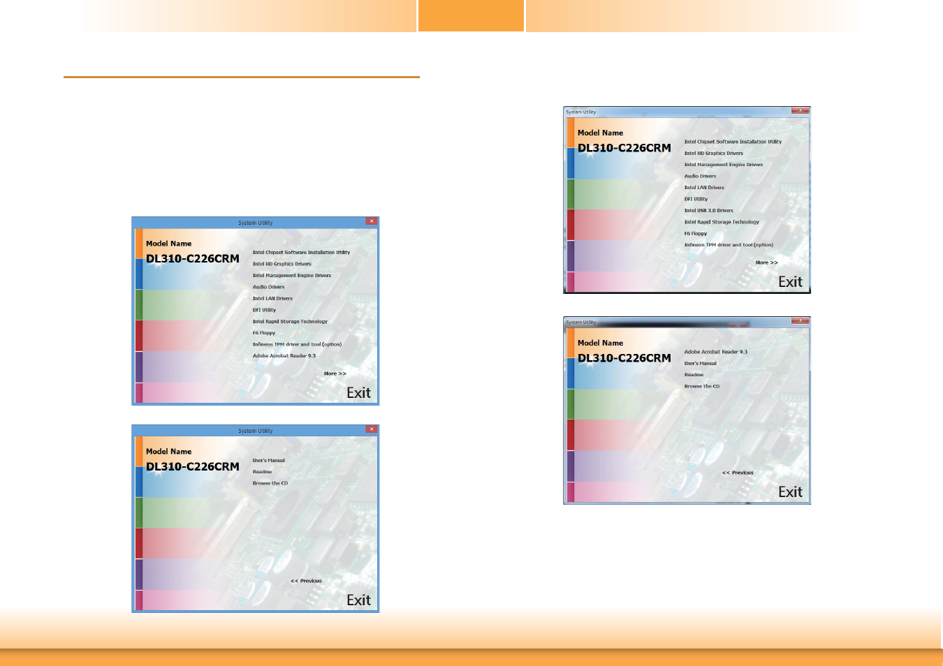 Chapter 4 - supported software, Chapter 4 chapter 4 - supported software | DFI DL310-C226 User Manual | Page 54 / 101