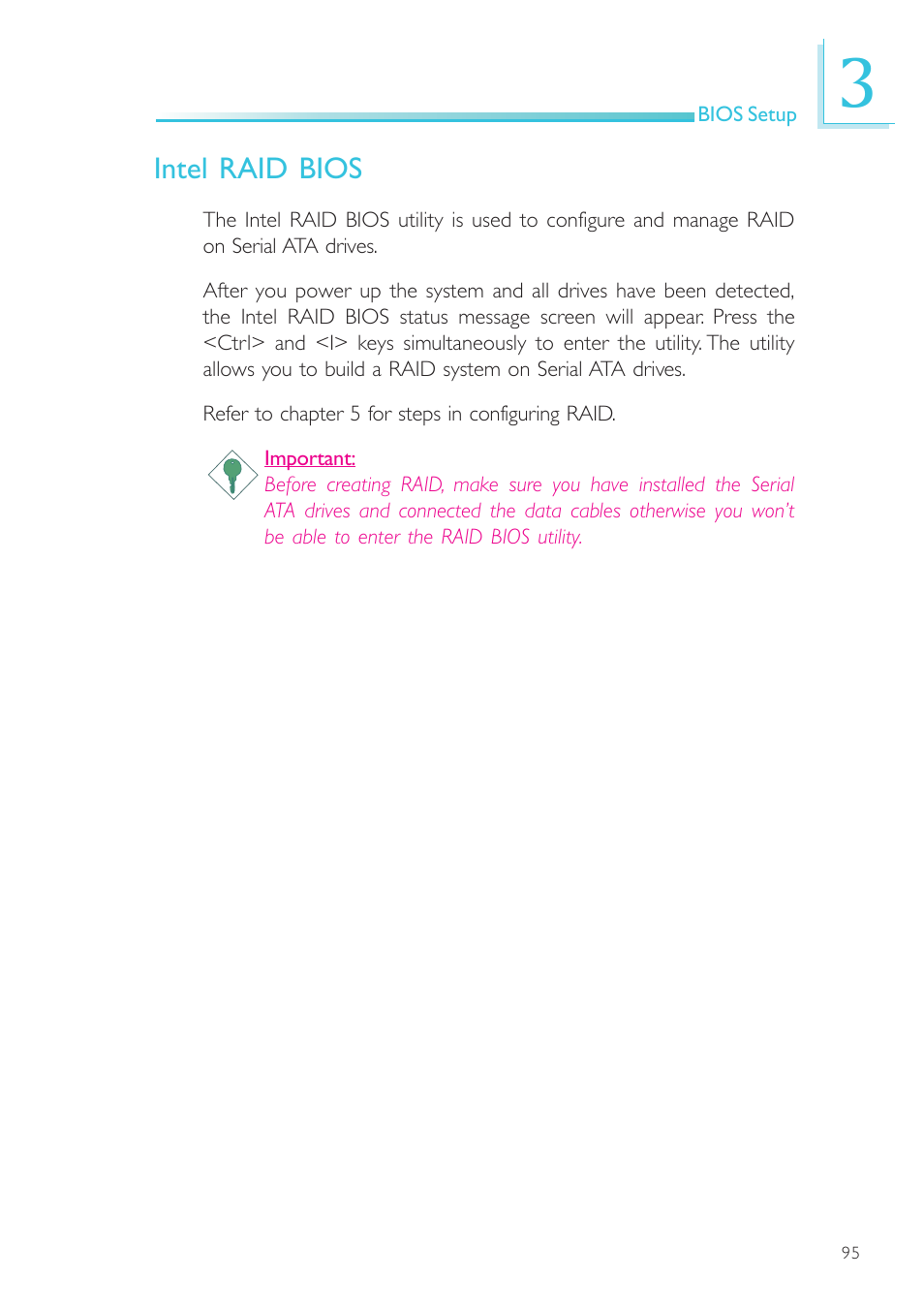 Intel raid bios | DFI EL330-DR User Manual | Page 95 / 142