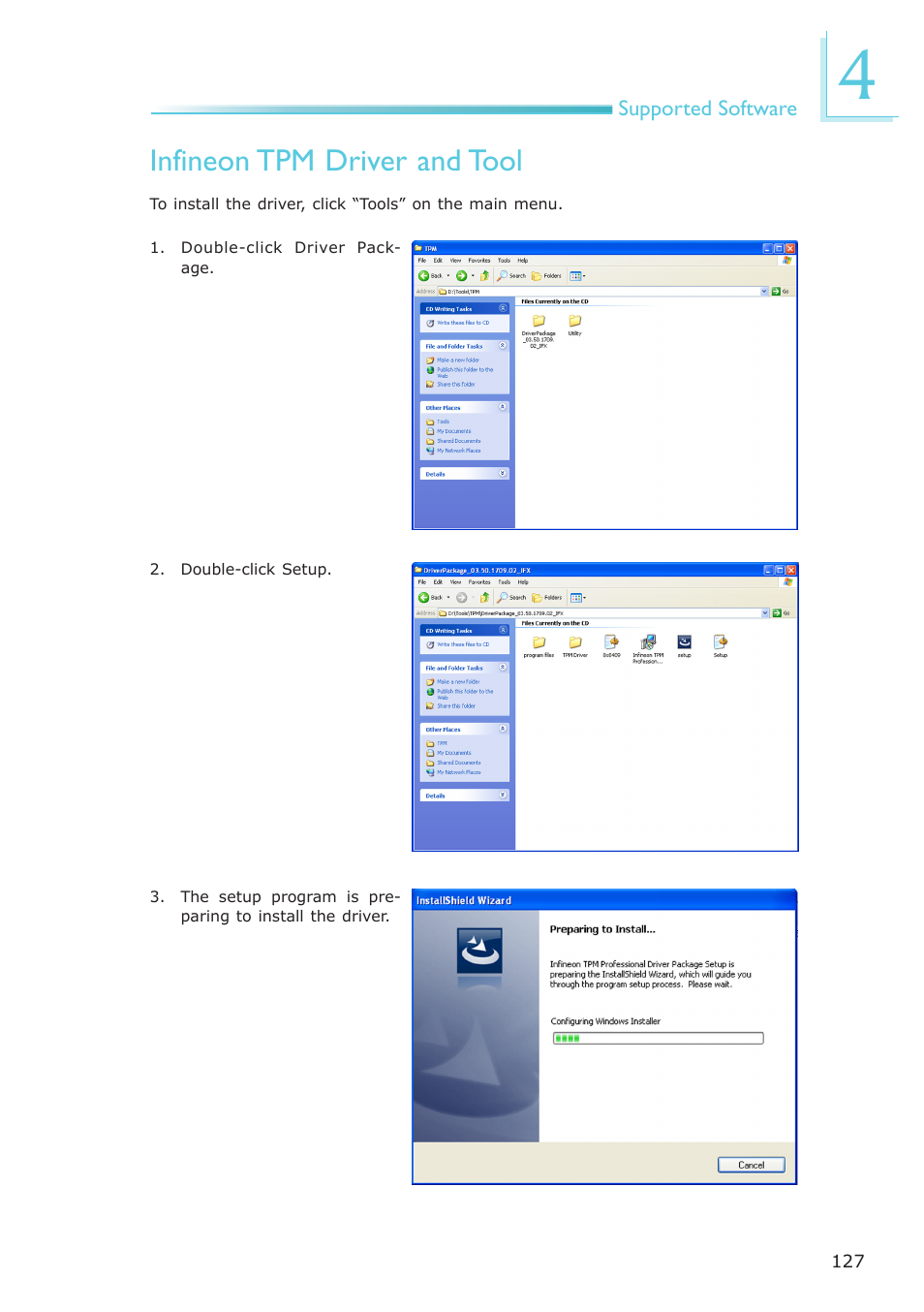 Infineon tpm driver and tool | DFI EL331-RM User Manual | Page 127 / 192