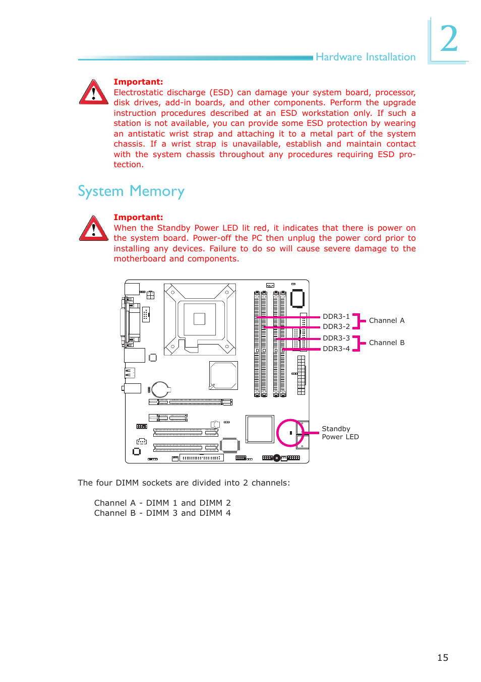 System memory | DFI EL331-RM User Manual | Page 15 / 192