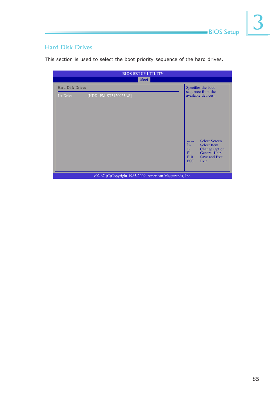 Bios setup, Hard disk drives | DFI EL331-RM User Manual | Page 85 / 192