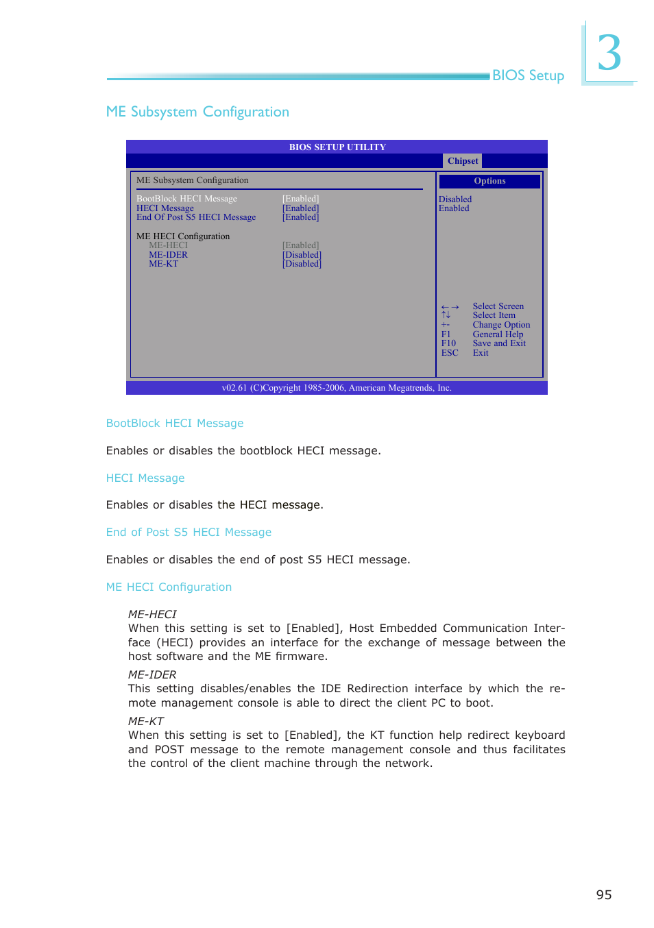 Bios setup me subsystem configuration | DFI EL331-RM User Manual | Page 95 / 192