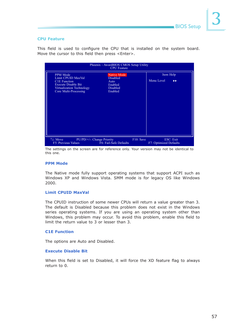 Bios setup | DFI EL339-B User Manual | Page 57 / 109