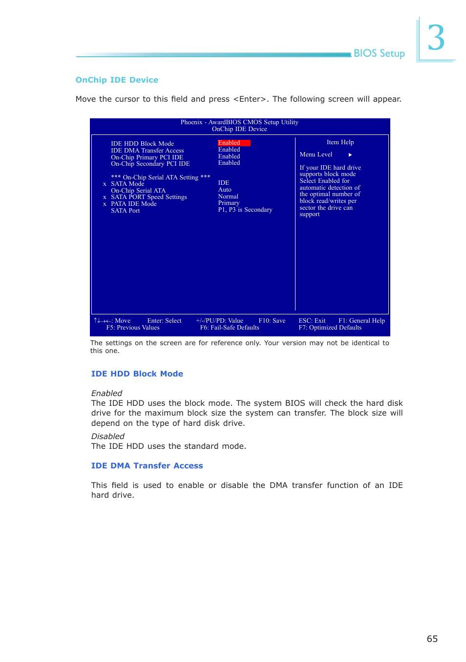Bios setup | DFI EL339-B User Manual | Page 65 / 109