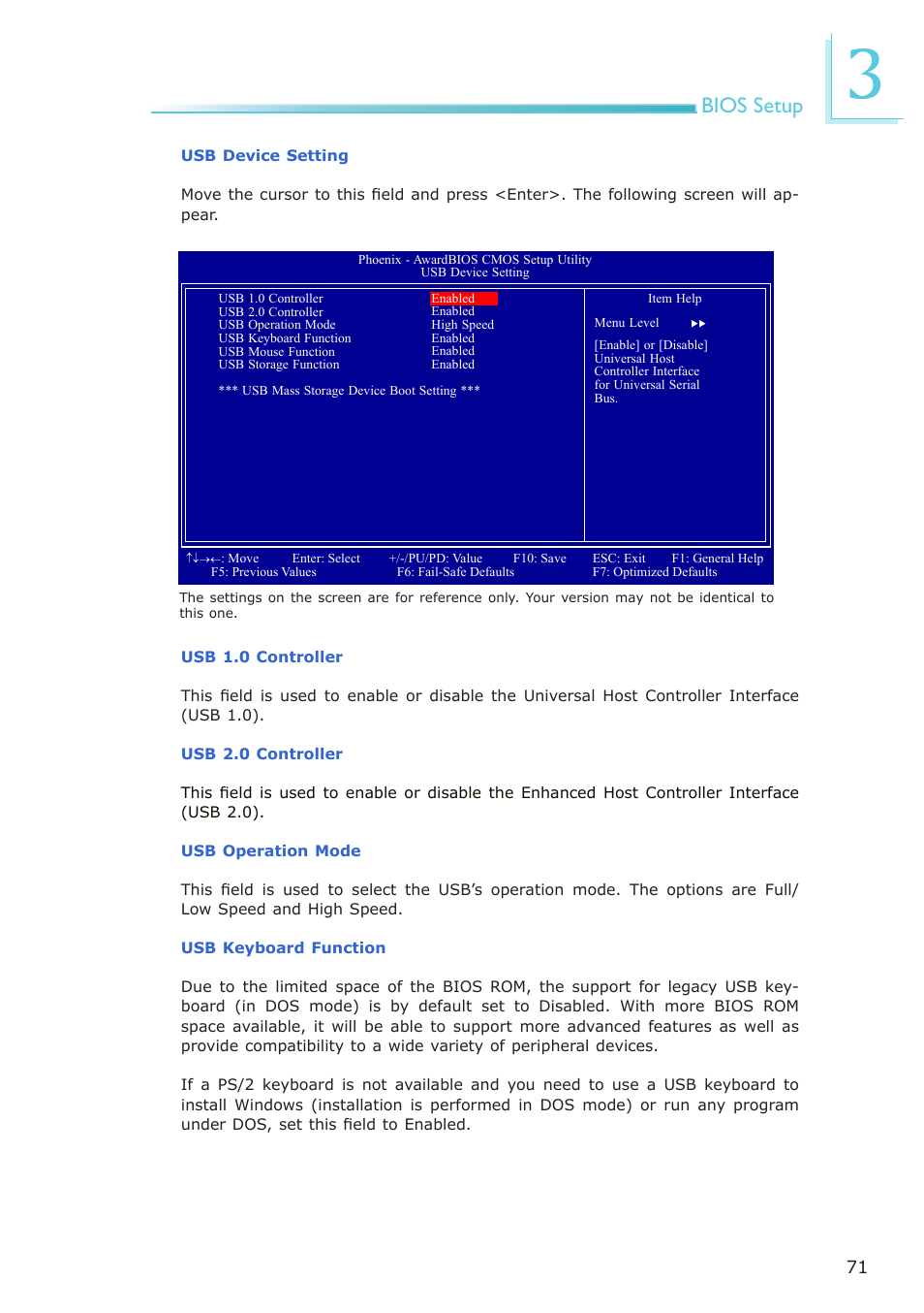 Bios setup | DFI EL339-B User Manual | Page 71 / 109