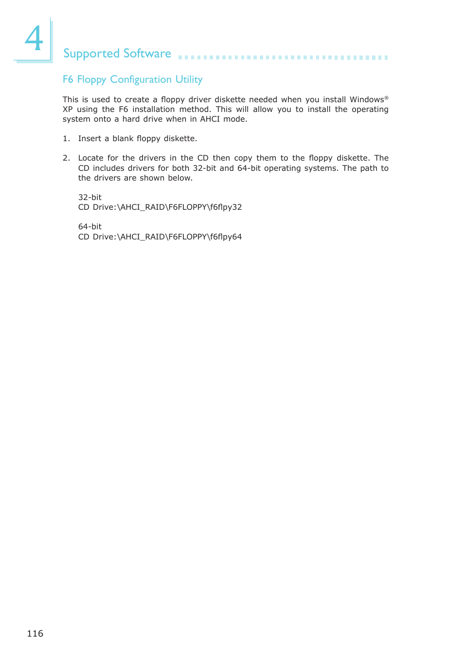 Supported software | DFI G7B330-BR User Manual | Page 116 / 147