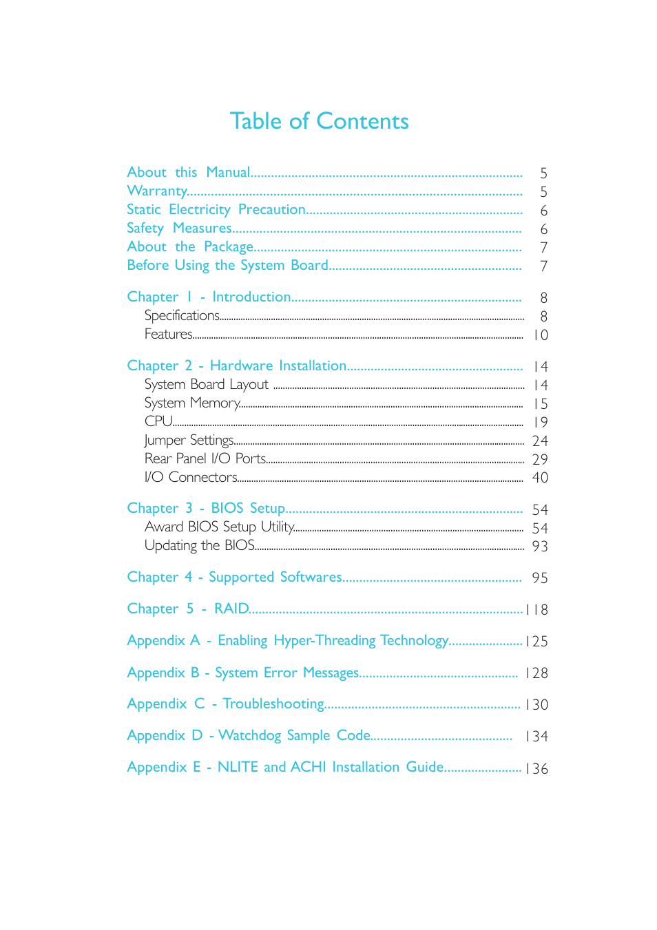 DFI G7B330-BR User Manual | Page 4 / 147