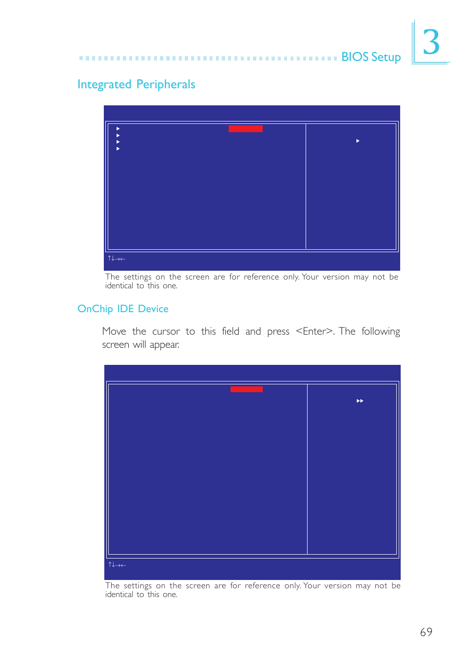 Bios setup integrated peripherals | DFI G7B330-BR User Manual | Page 69 / 147