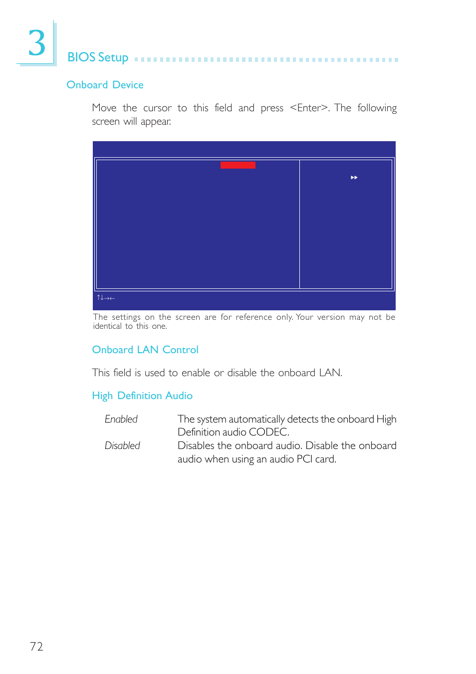 Bios setup | DFI G7B330-BR User Manual | Page 72 / 147