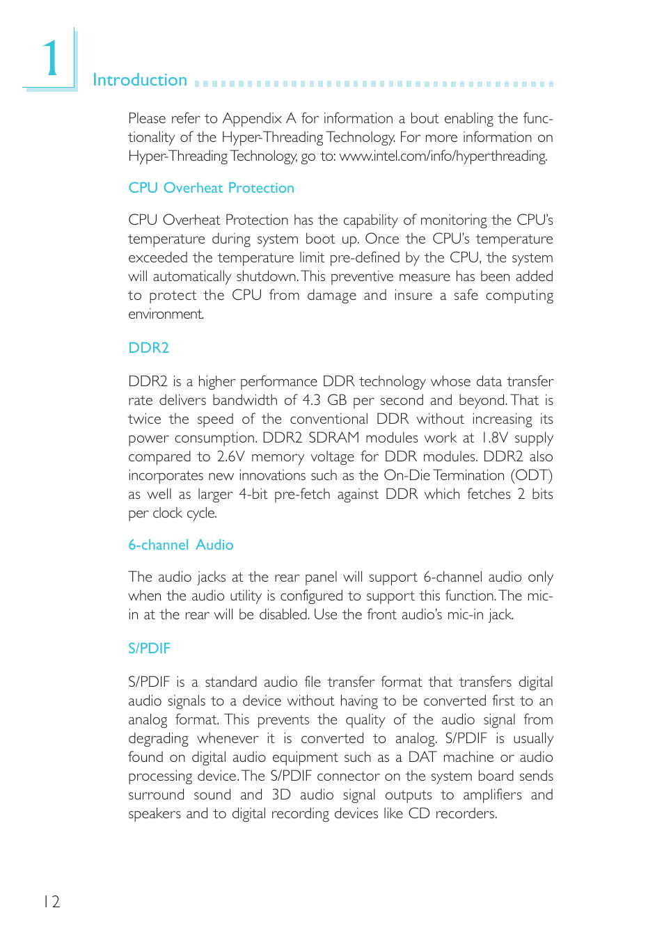 DFI G7L330-B User Manual | Page 12 / 133