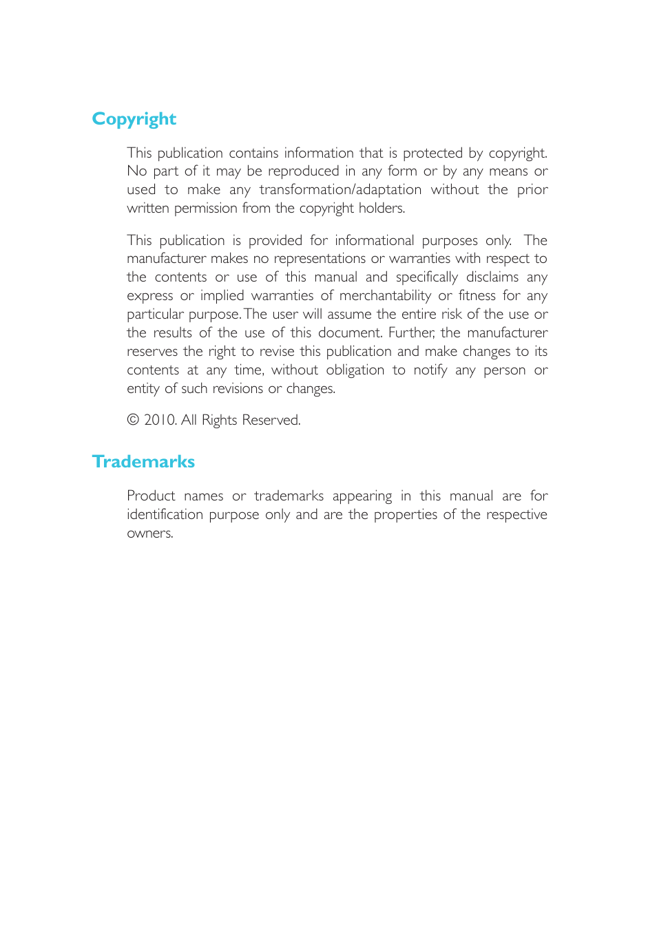 Copyright, Trademarks | DFI G7L330-B User Manual | Page 2 / 133