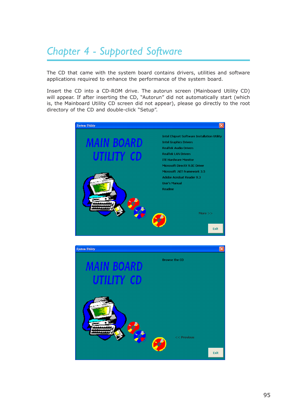 Chapter 4 - supported software | DFI G7L330-B User Manual | Page 95 / 133